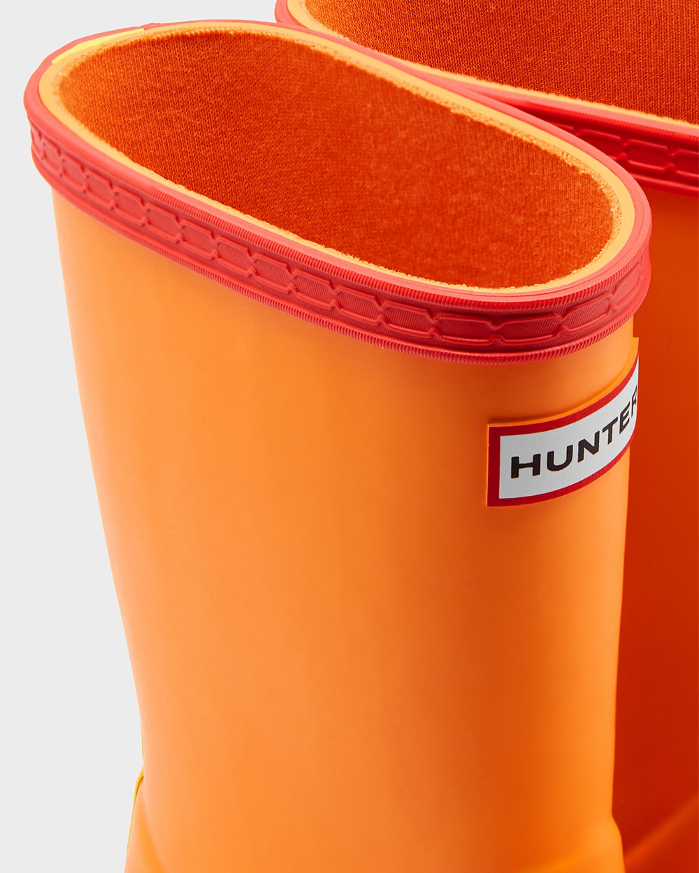 Botas de Lluvia Hunter Niños - Original First Classic - Naranjas/Amarillos - FZABHCN-87